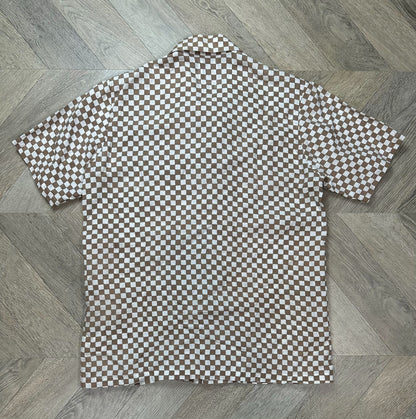 visvim duke checkerboard short sleeve shirt