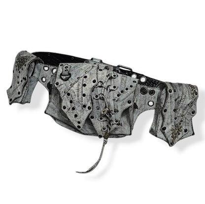 Kmrii Belt Bag with Studs and Leather