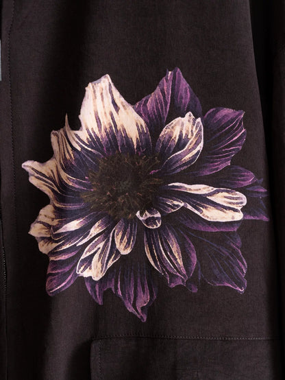Yohji Yamamoto Zip Jacket with Floral Design