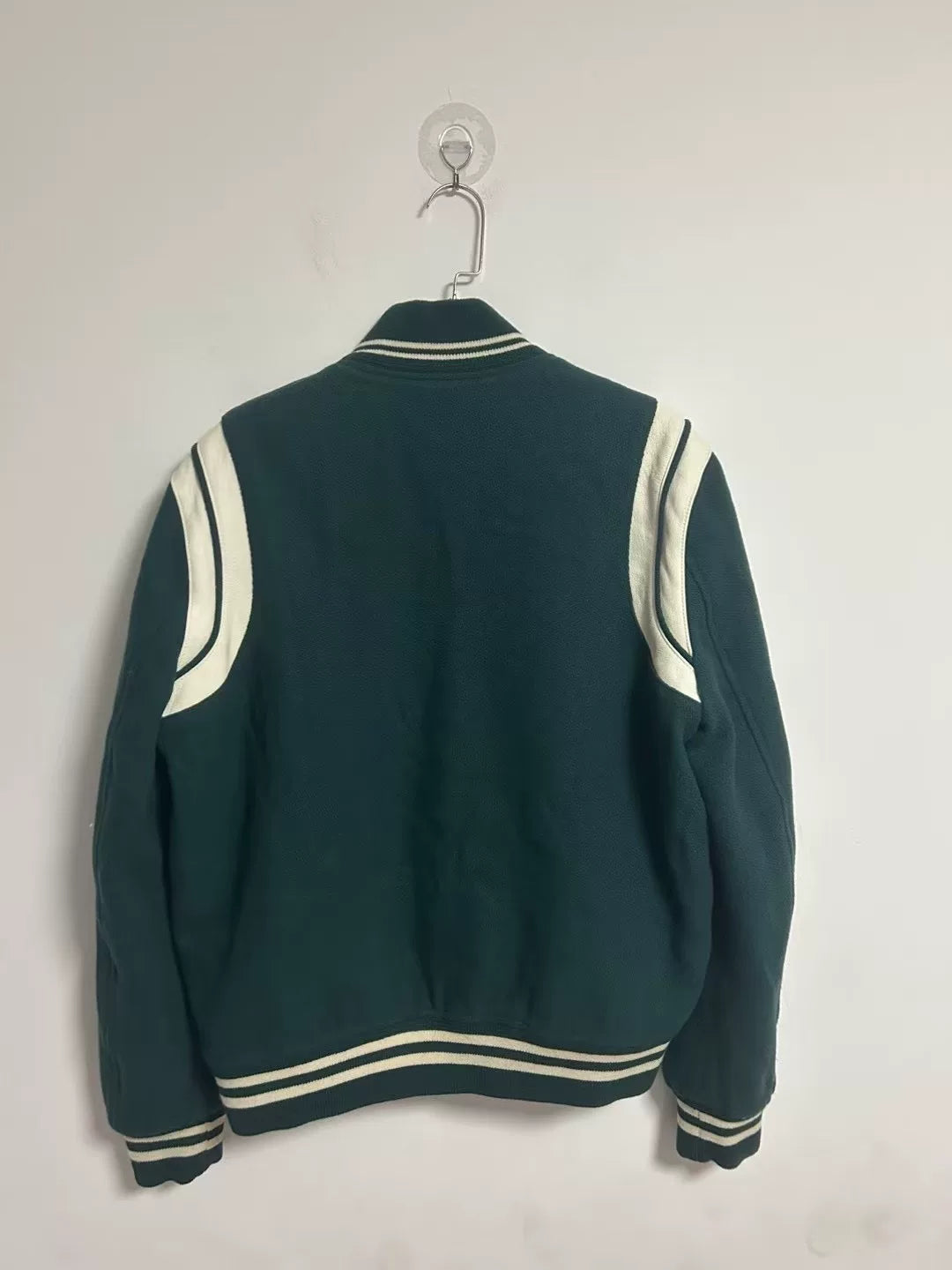 Saint Laurent Green Baseball Jacket