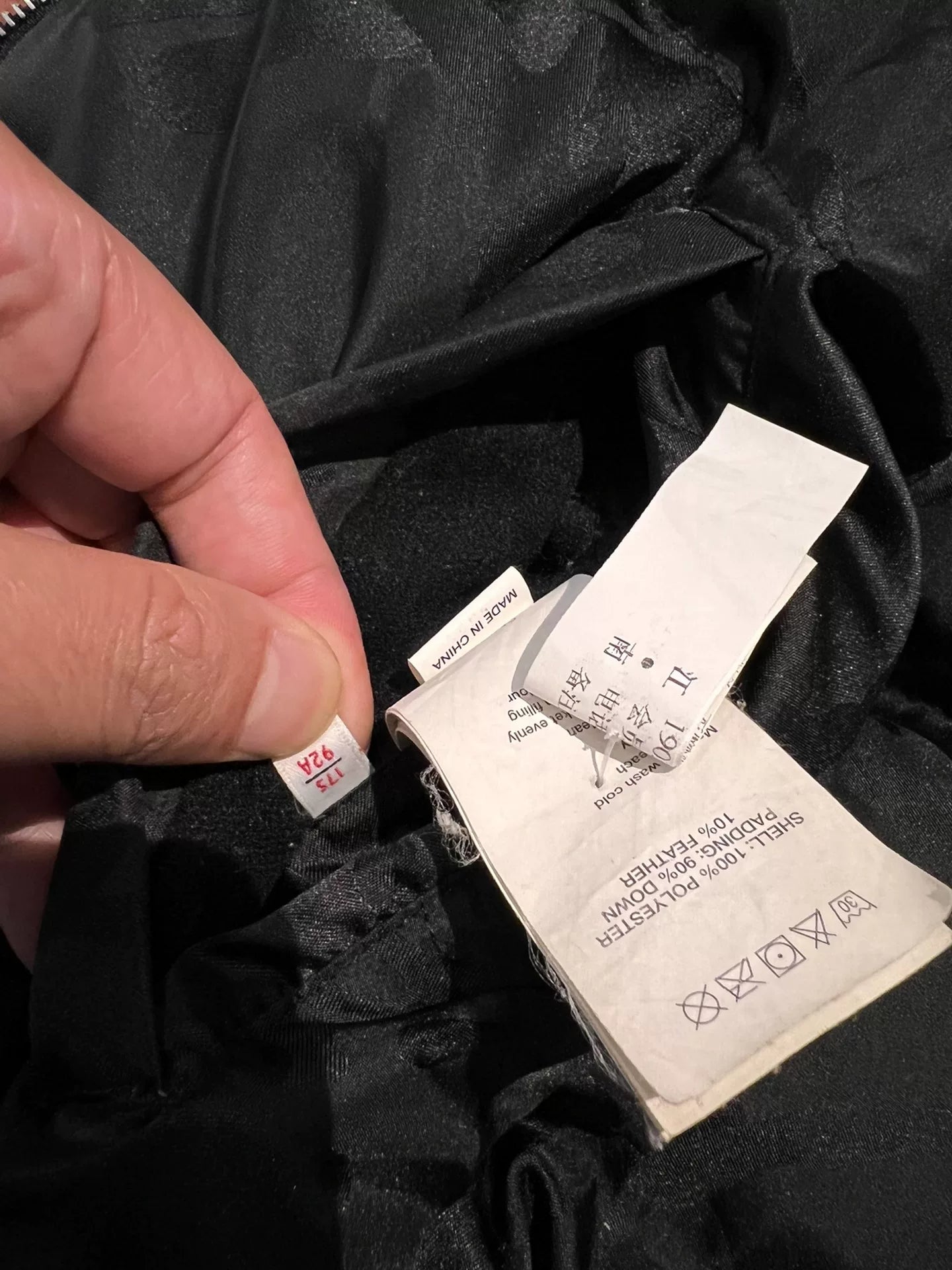 aape reversible camo down jacket size m