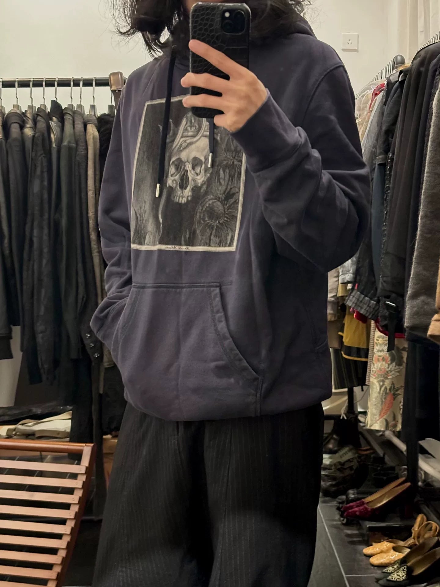 alexander mcqueen sketch hoodie f/w 2017