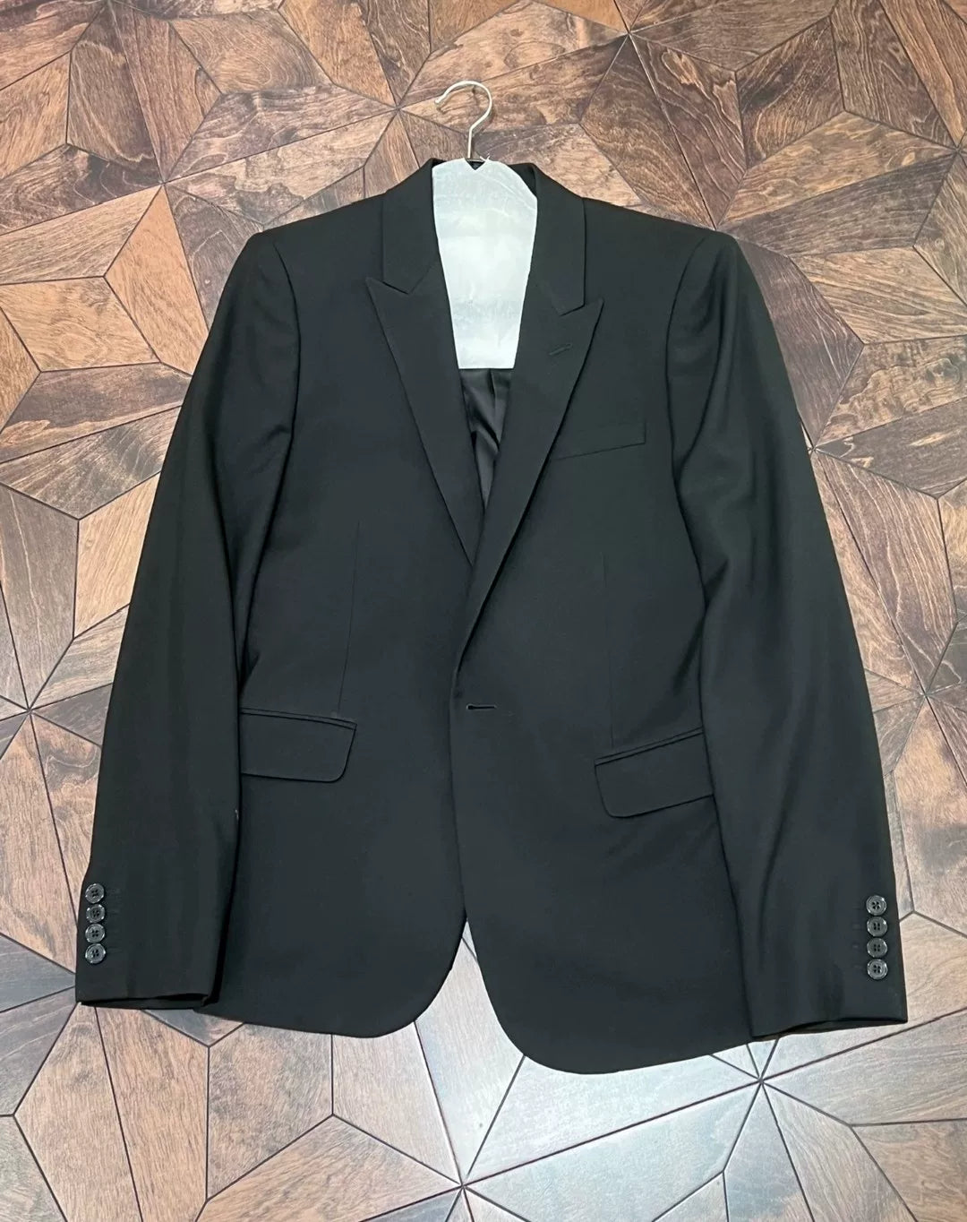 Saint Laurent Black Smoking Suit Jacket
