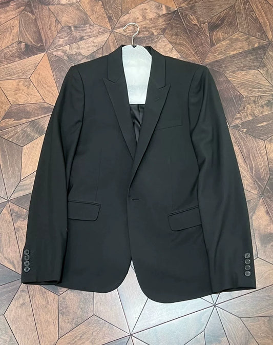 Saint Laurent Black Smoking Suit Jacket