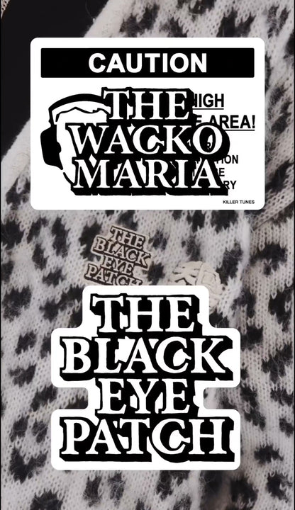 Wacko Maria Black Eye Patch Sweater