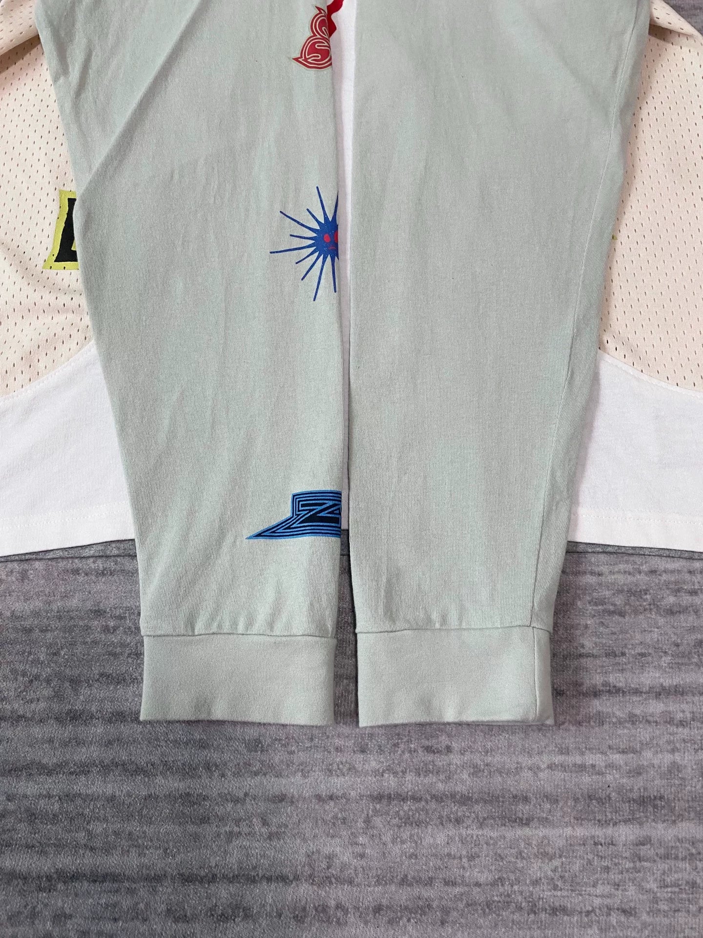 namesake color block basketball long sleeve tee