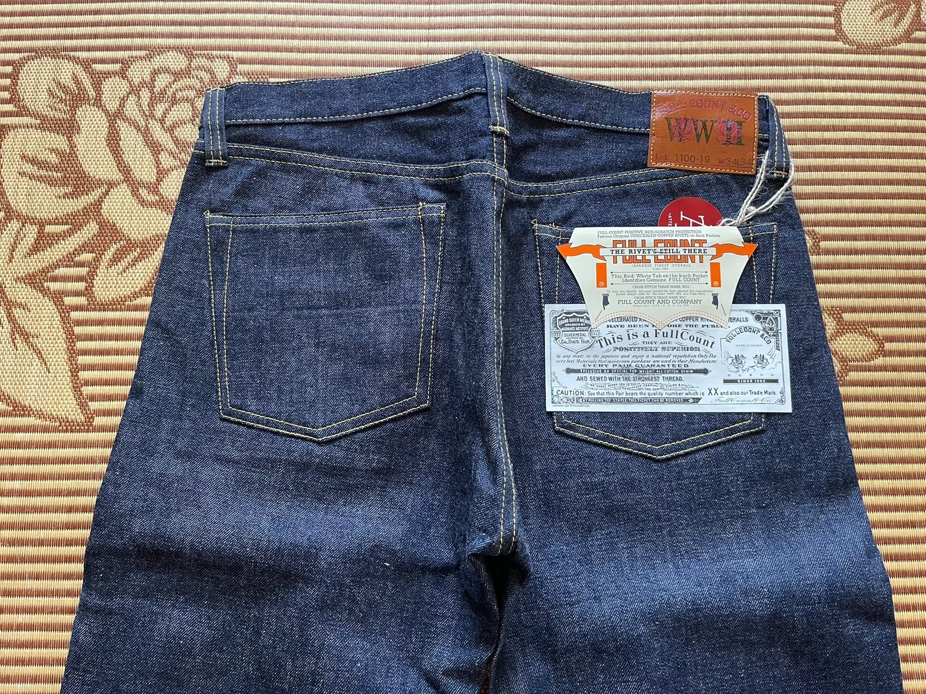Fullcount 1100 S501XX W34 Denim Jeans