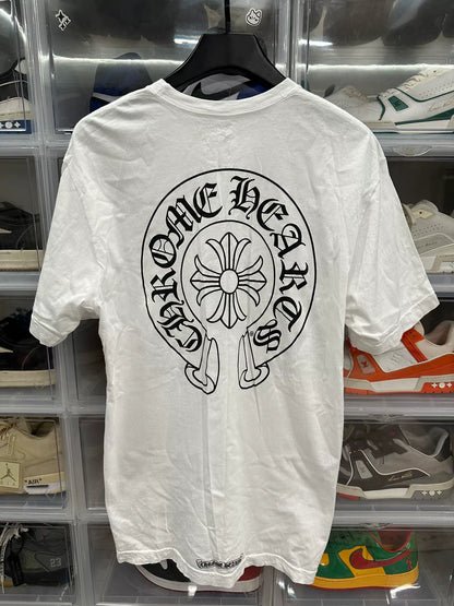 Chrome Hearts Classic Horseshoe White Tee
