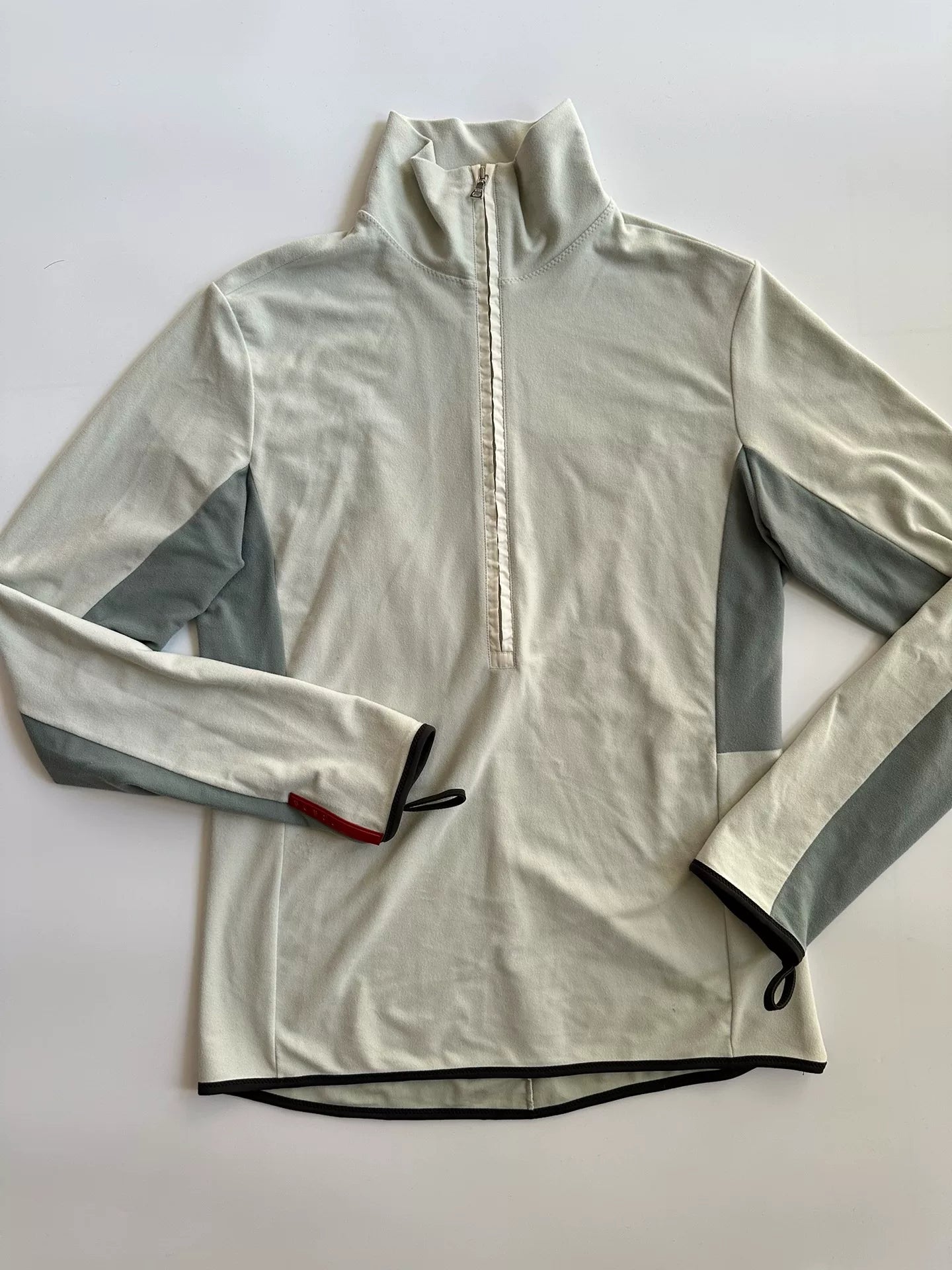 PRADA Long Zip Polo Sweatshirt