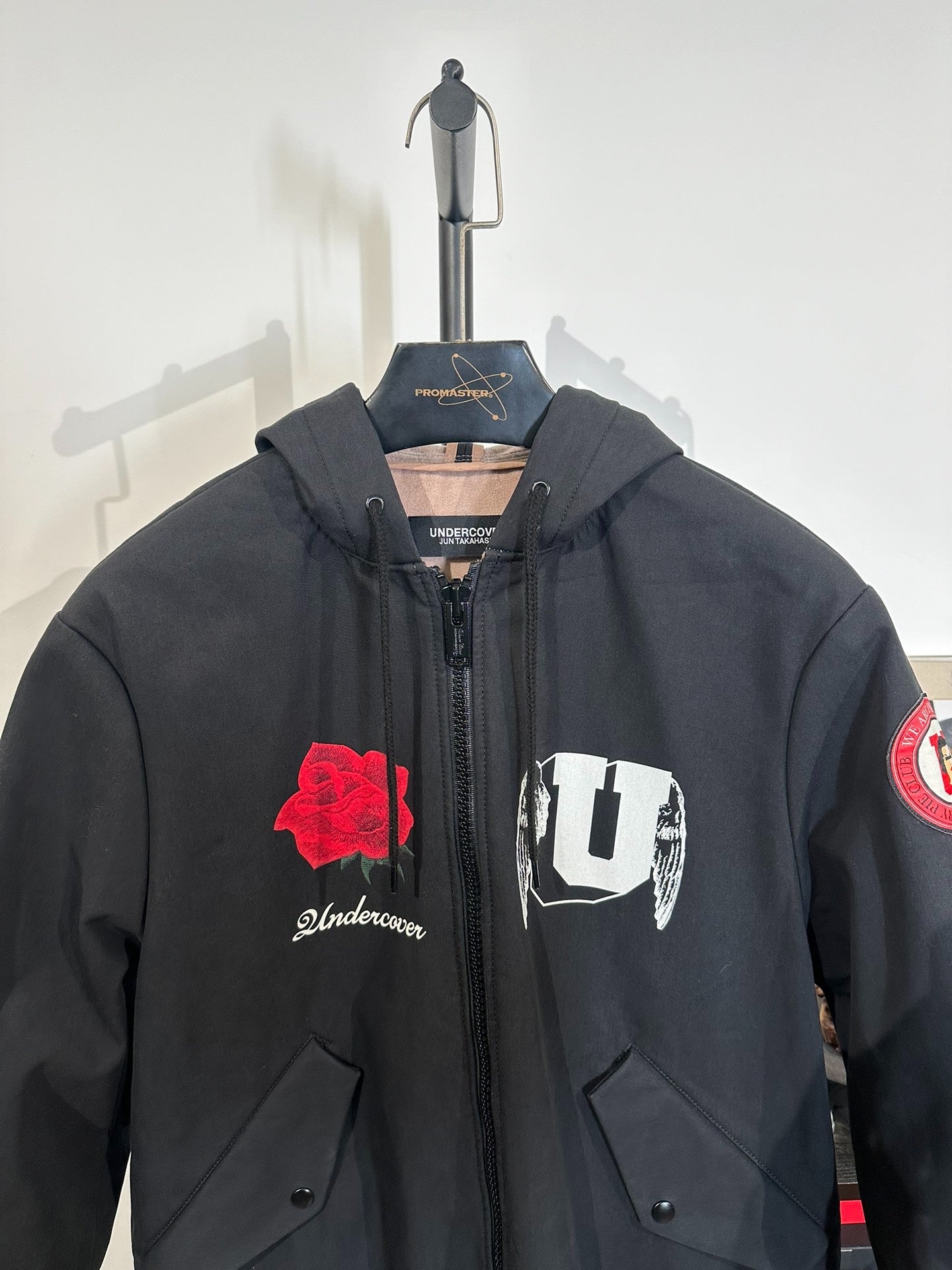 Undercover Jun Takahashi Mid-Length Patch Print Hooded Jacket
