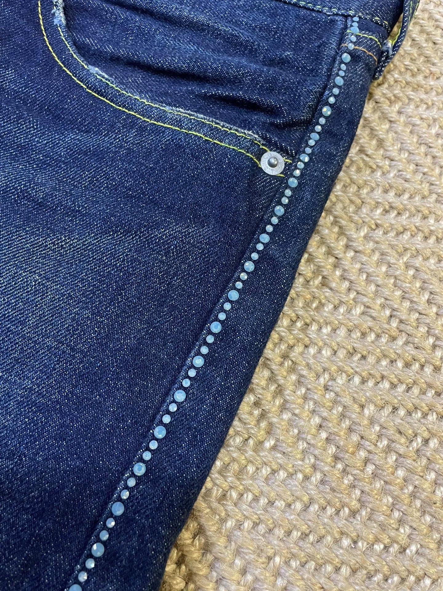 Levis Fenom Disco Green Wash Jeans