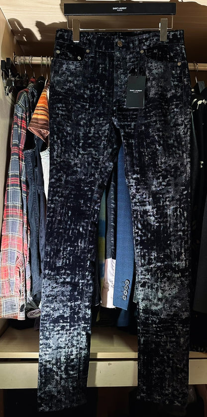 Saint Laurent 16fw Sequined Patterned Pants