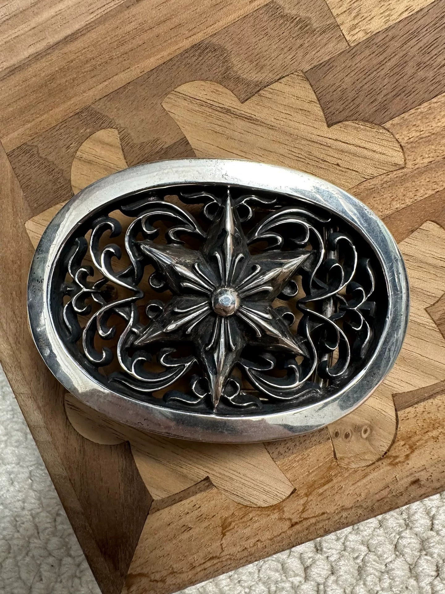 Chrome Hearts Oval Star Belt Buckle