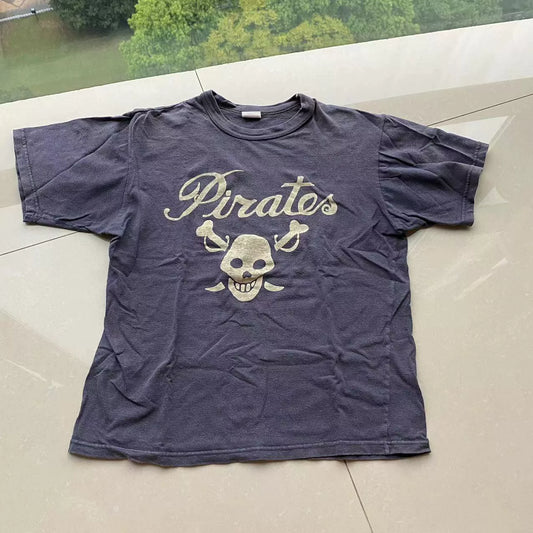 bootleggers pirate skull short sleeve t-shirt