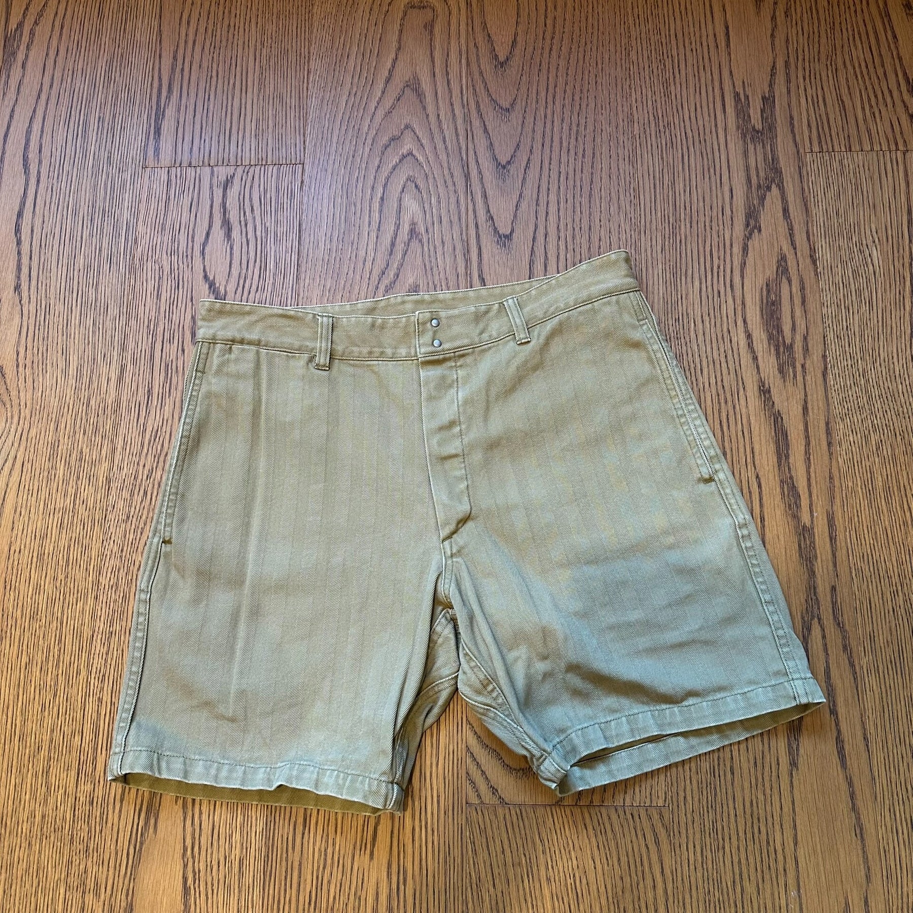 visvim pastoral herringbone shorts 18ss