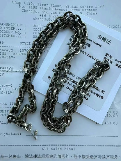Chrome Hearts Paper Chain Necklace
