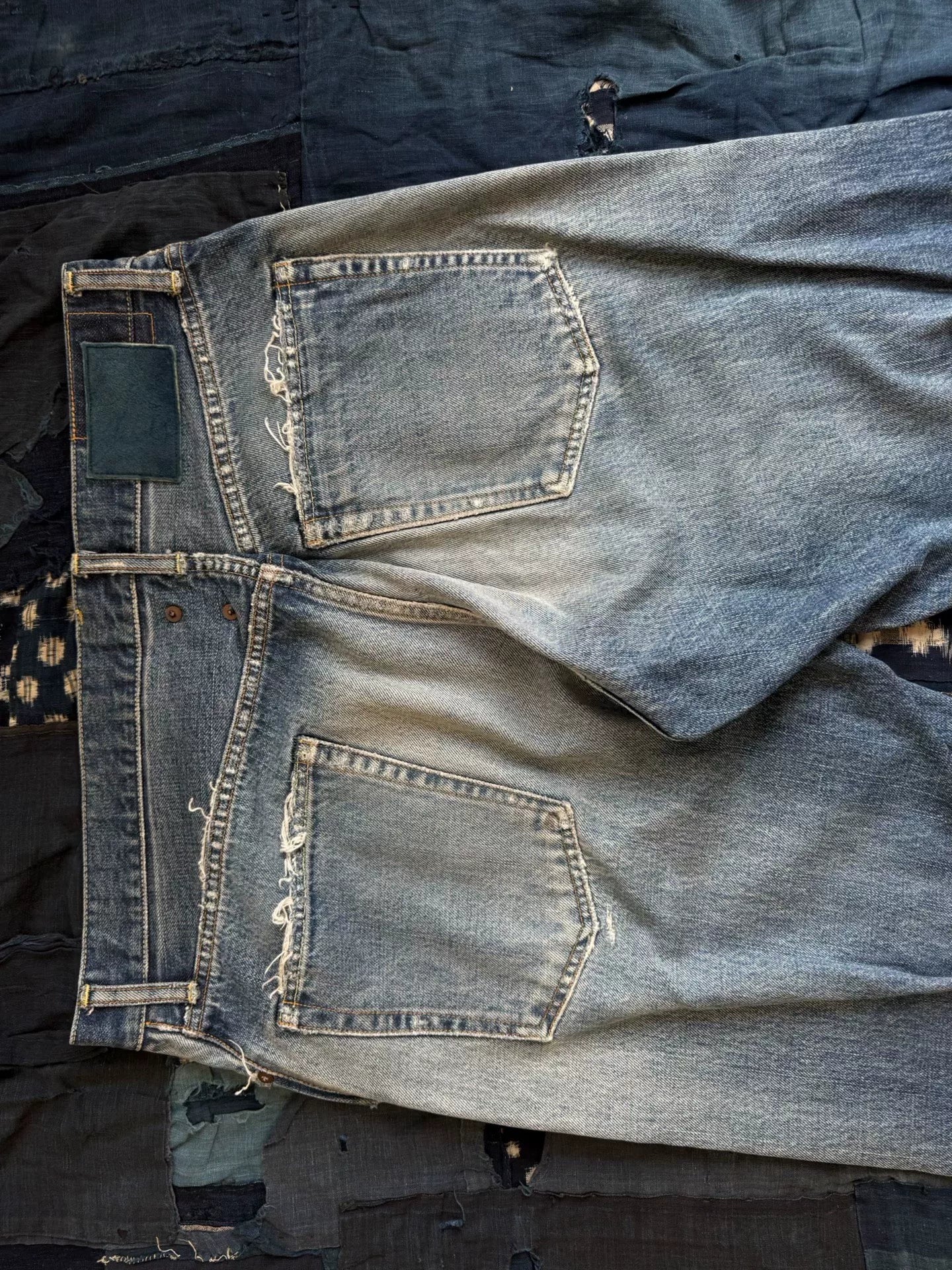 VISVIM 22SS JOURNEYMAN PANTS TACKED DMGD-27
