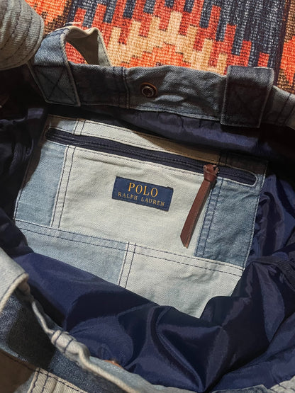 RALPH LAUREN Washed Patchwork Crossbody Bag