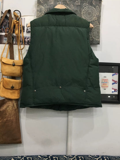 visvim strabler down vest in green