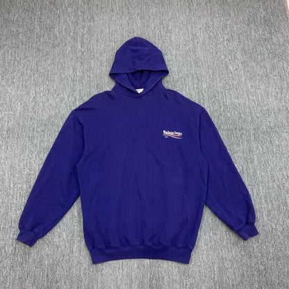 balenciaga purple hoodie sweatshirt in xs