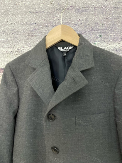 CDG Gray Asymmetrical Blazer