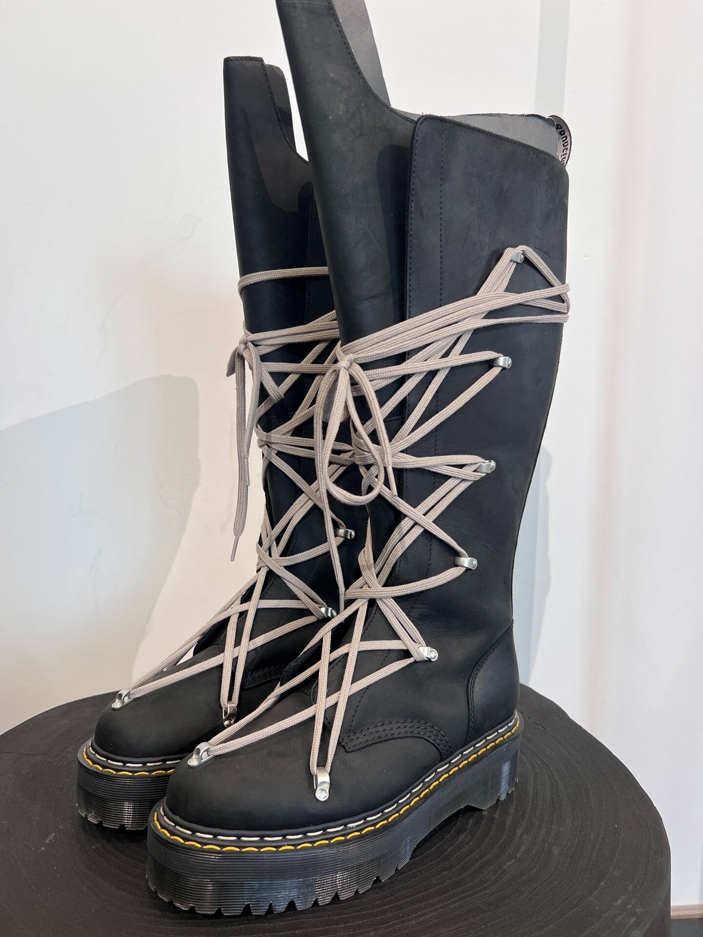Rick Owens X Dr. Martens High-Top Boots