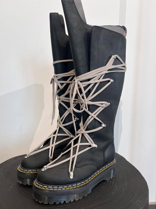 Rick Owens X Dr. Martens High-Top Boots