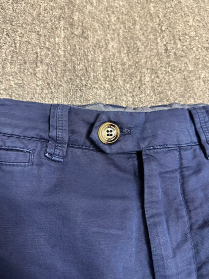 Brunello Cucinelli 25 Linen Blend Blue Casual Shorts