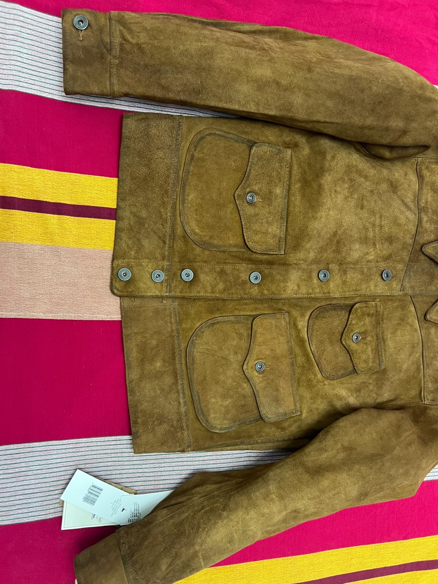 RRL Classic Suede Short Leather Jacket