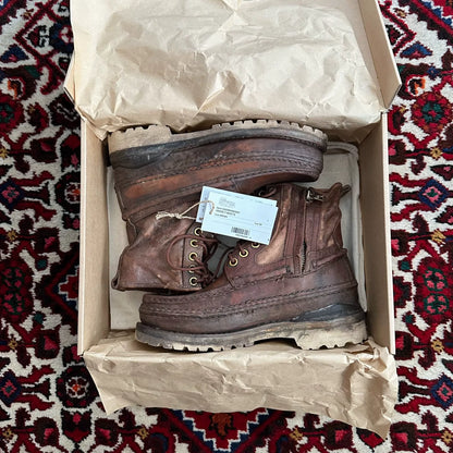 visvim grizzly boots in mud dye finish