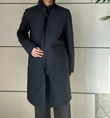 JIL SANDER RAF SIMONS Geometric Pattern Coat