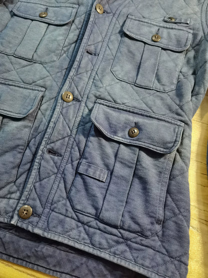 RRL Ralph Lauren Blue Dyed Collar Jacket