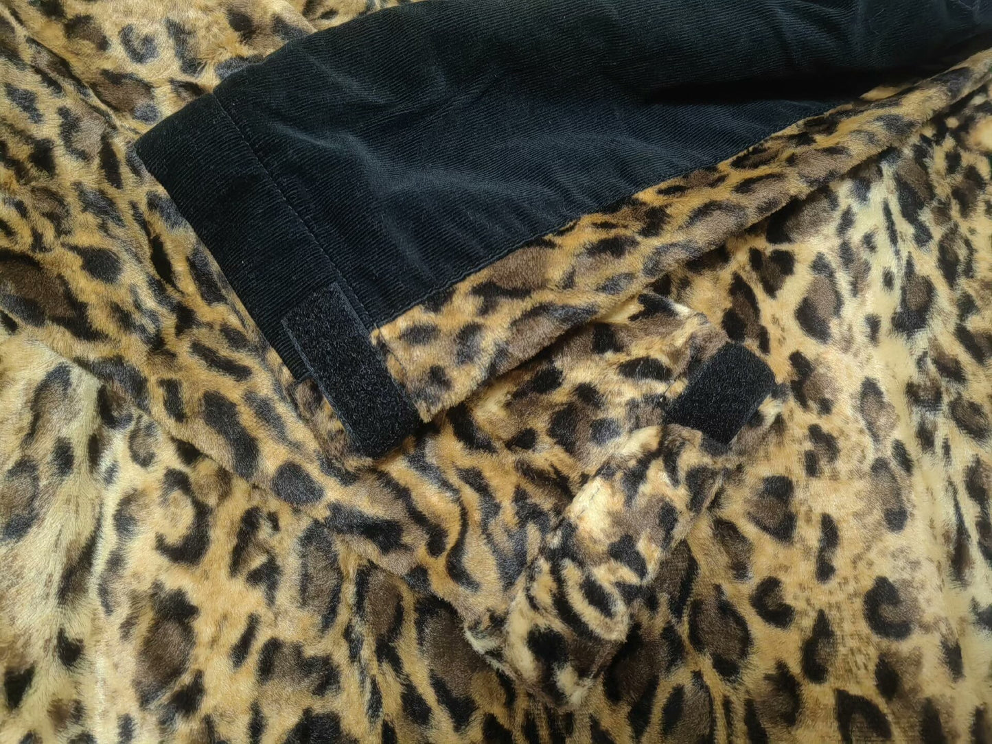leopard print hooded jacket for men