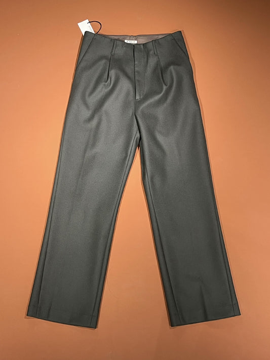 AURALEE Japanese Olive Green Wool Pants