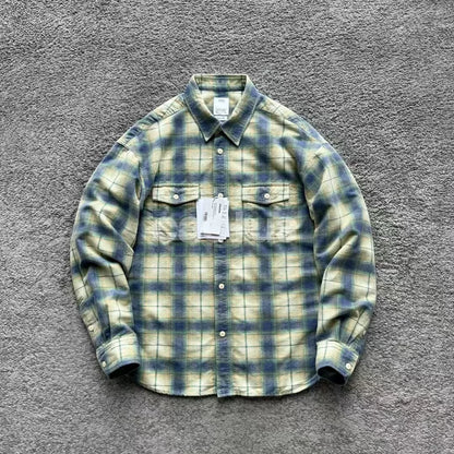 visvim PIONEER KHADI CHECK L/S
