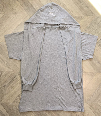 balenciaga double-ring short sleeve hoodie
