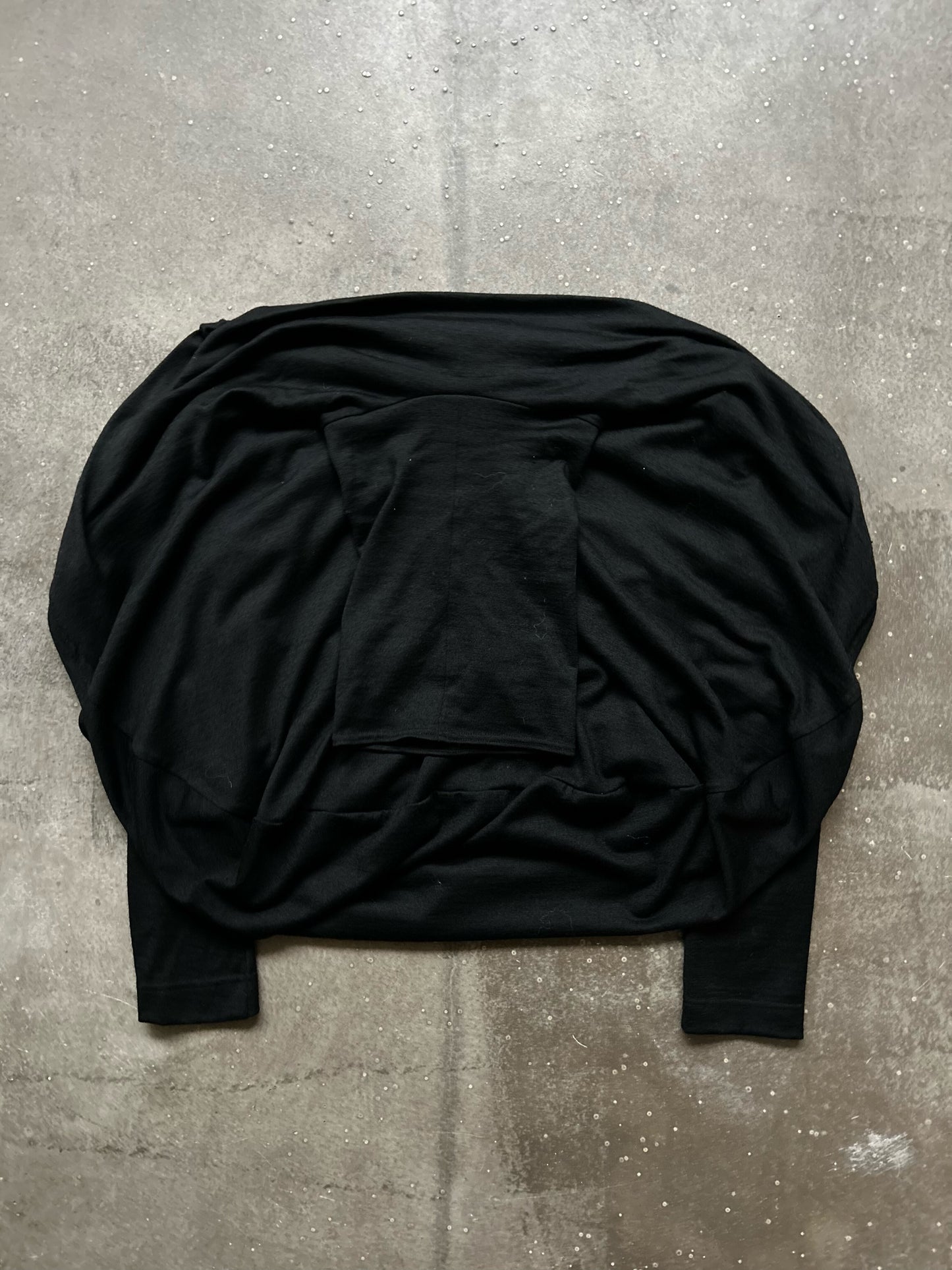 junya watanabe unique black long sleeve top