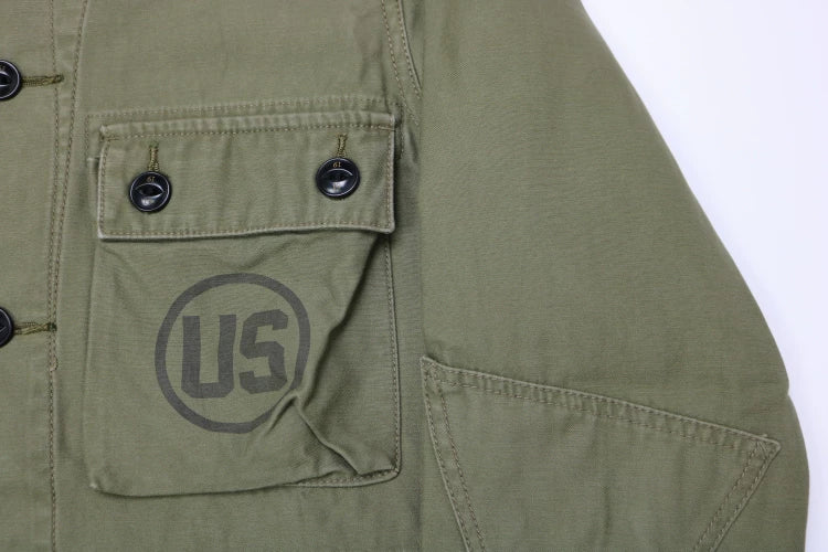 neighborhood long sleeve utility jacket