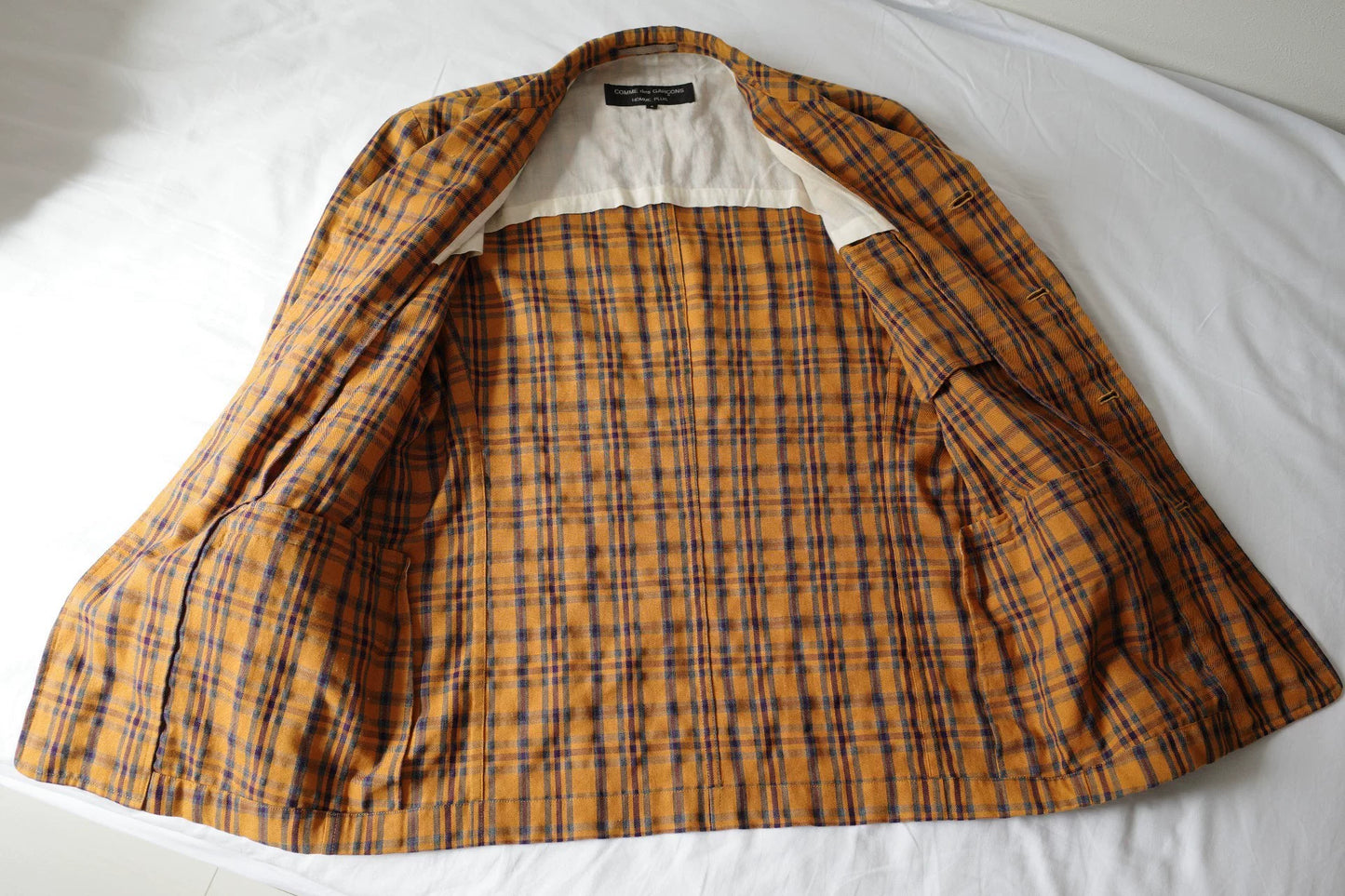 CDG Plaid Cotton Blend Jacket