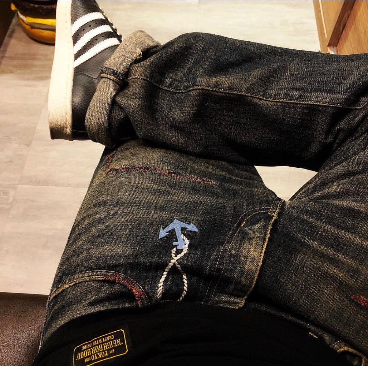 NEIGHBORHOOD 09ex Red Anchor Jeans