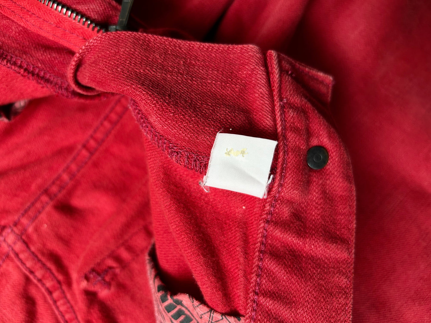 number(N)ine skinny red jeans