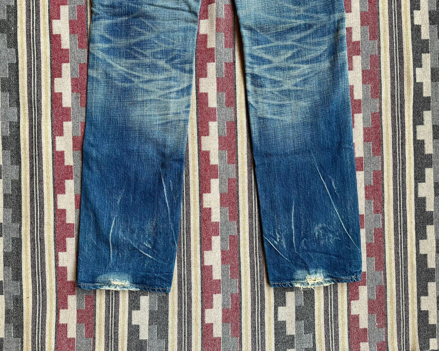 vintage japanese washed denim jeans