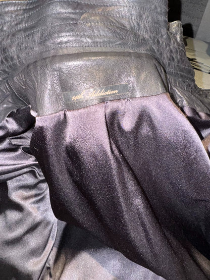 rare hooded leather jacket from 14th addiction