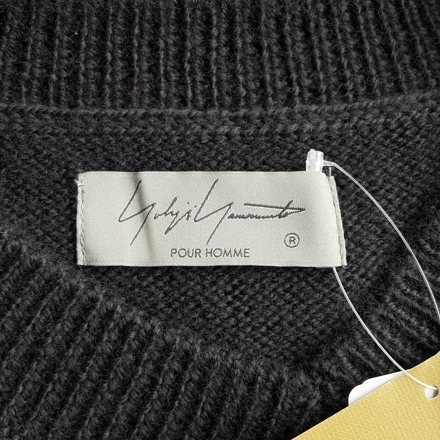 black oversized textured sweater