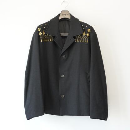 yohji yamamoto gold embroidered jacket