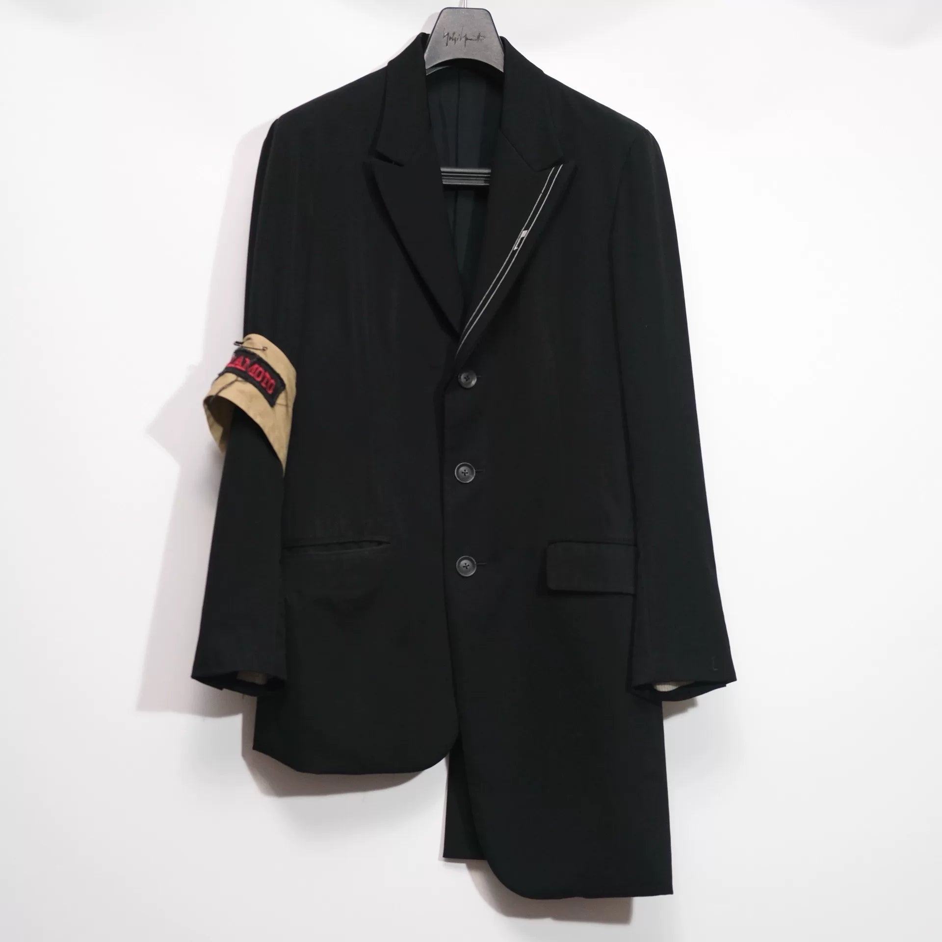 Yohji Yamamoto Yellow Armband Suit AW20