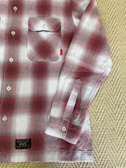 WTAPS VATOS Psychedelic Red Check Shirt