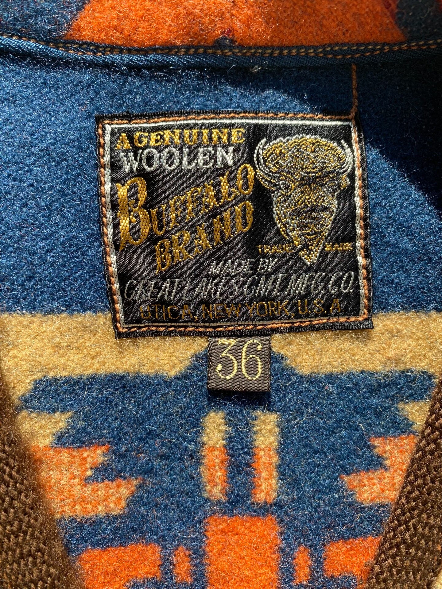 Freewheelers Navajo Pattern Wool Vest for Men