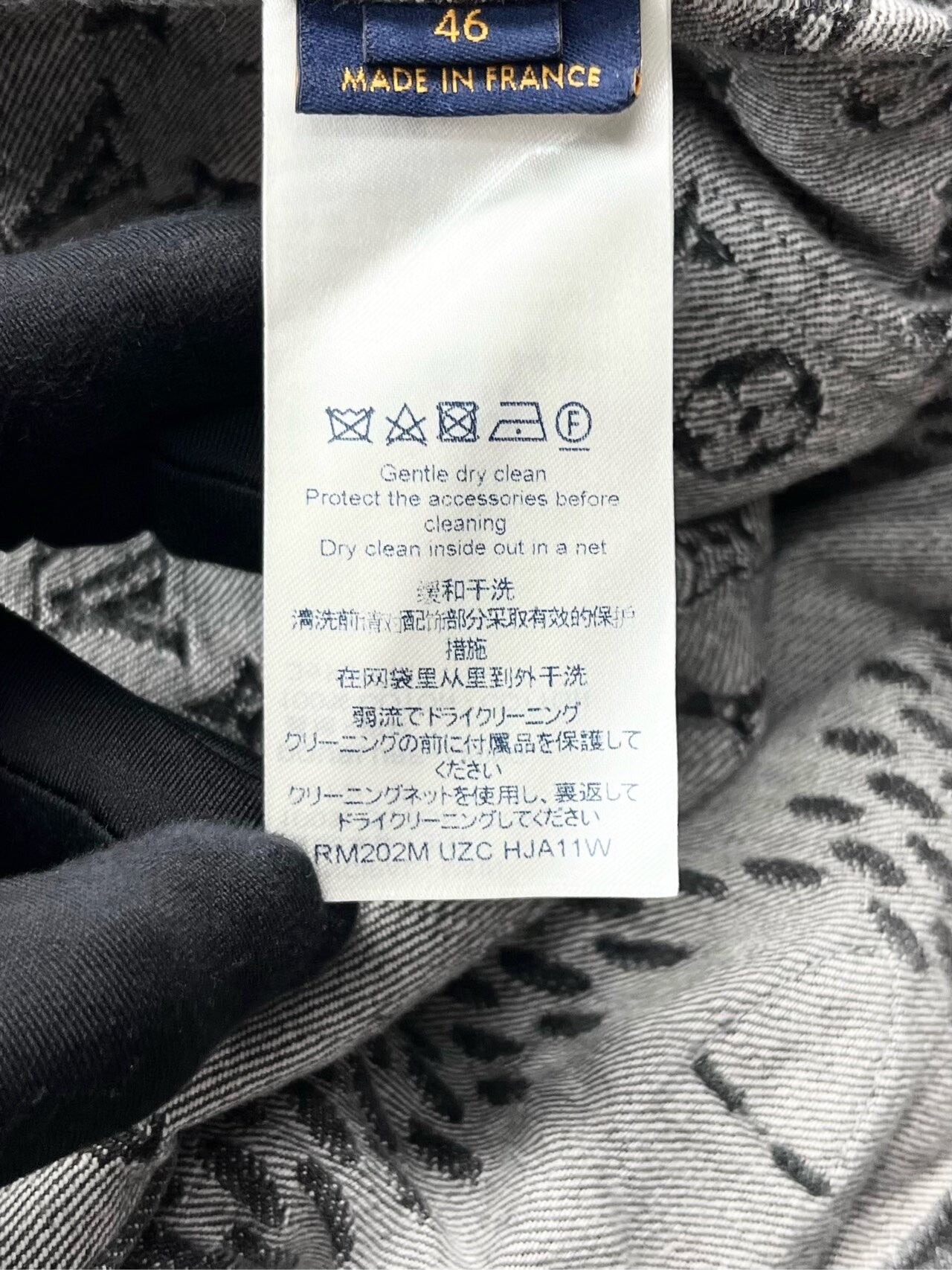 louis vuitton x nigo black denim jacket