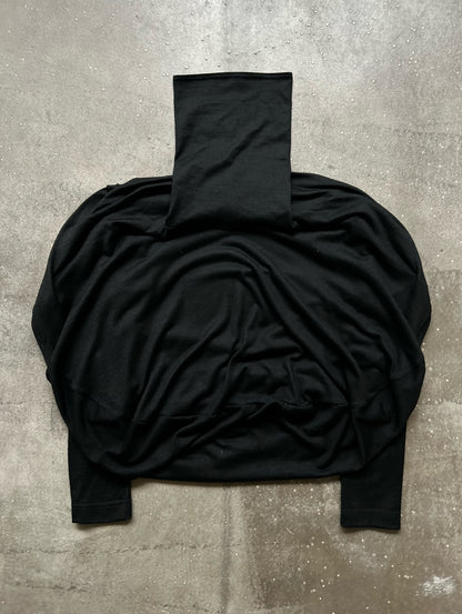 junya watanabe unique black long sleeve top
